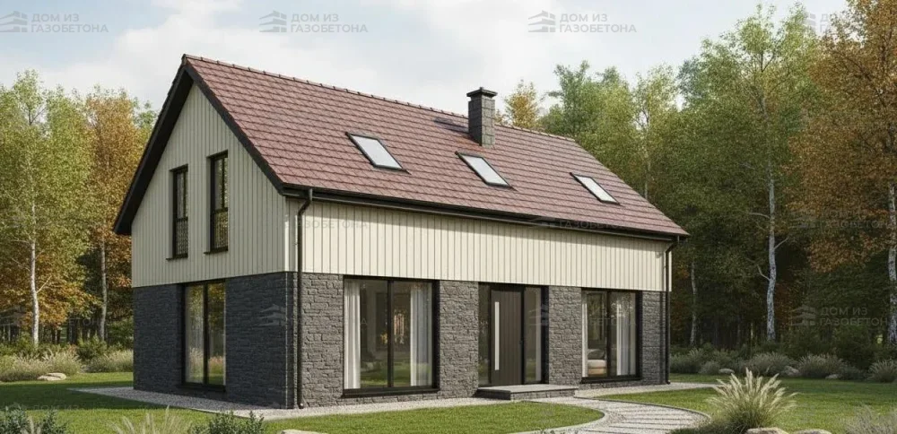 Проект Одноэтажный дом 15 на 9, 105 м2