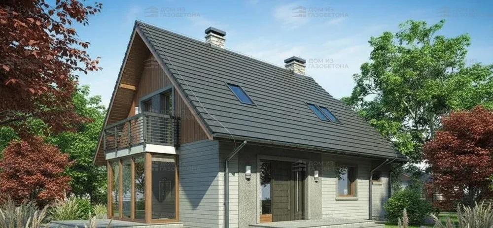 Проект Двухэтажный дом 14 на 9, 137 м2