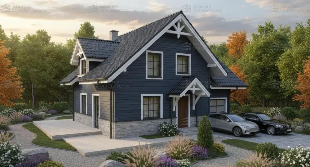 Проект Двухэтажный дом 10 на 11, 144 м2