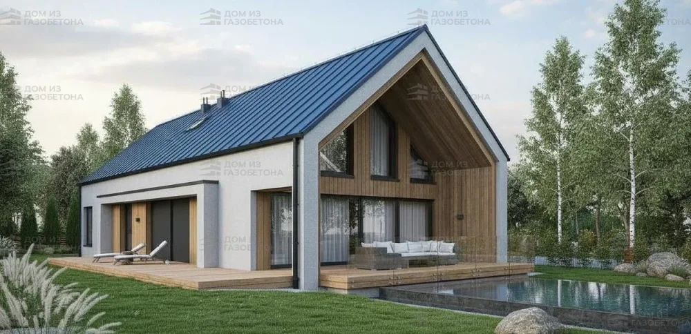 Проект Двухэтажный дом 23 на 9, 244 м2