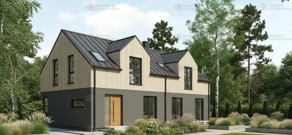 Проект Двухэтажный дом 15 на 11, 131 м2