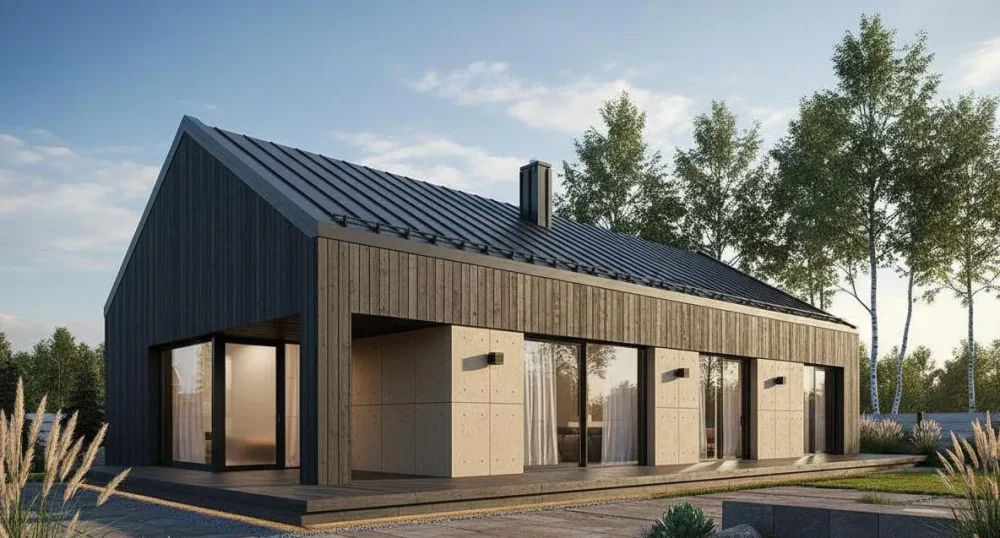 Проект Одноэтажный дом 16 на 11, 124 м2