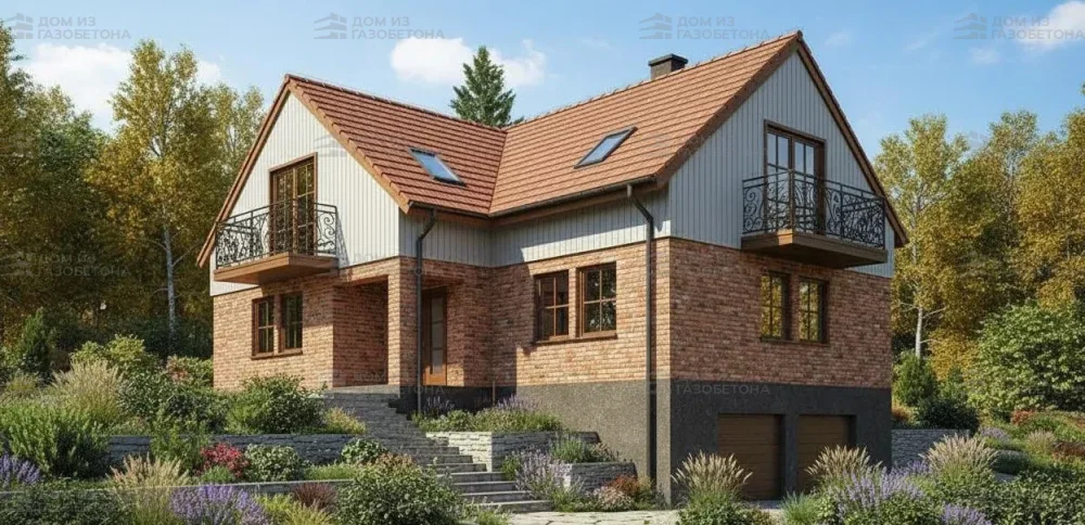 Проект Двухэтажный дом 12 на 18, 387 м2